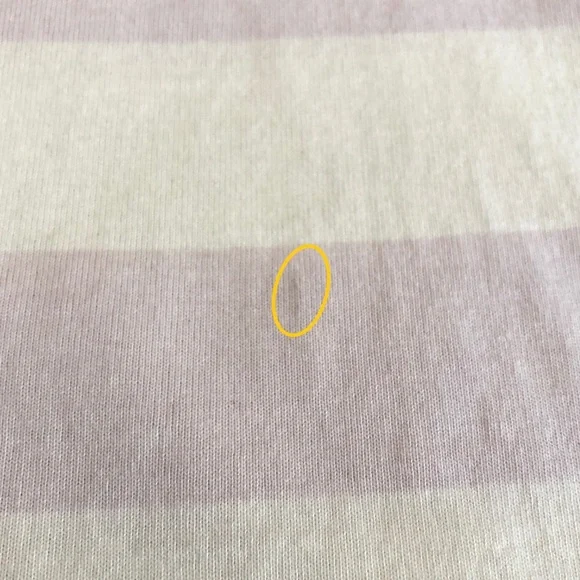 Everlane Purple / White Stripe Organic Cotton Long Sleeve Rugby Polo Size Large - Picture 10 of 10